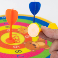 Jeu de fléchettes adhésives pour enfants, cible pliable en tissu, jeu de lancer, balles moelleuses, jouet interactif d'intérieur