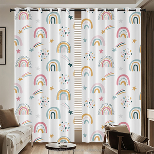 Oscuramento <span class=keywords><strong>tende</strong></span> <span class=keywords><strong>arcobaleno</strong></span> carino, oscuramento della stanza bovindo <span class=keywords><strong>tende</strong></span> dei cartoni animati per la camera da letto dei bambini o la decorazione della scuola materna - Product Image 1