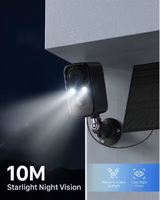 2K Buitencamera met Kleuren Nachtzicht, Zwarte Kleur, 3MP Wifi Camera, Beveiliging, Draadloze Buitencamera's, Verborgen Camera's
