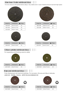 Muela abrasiva dental/Discos separadores de corte de óxido de aluminio y carburo de silicio/Discos de resina de silicio para pulir - Product Image 2