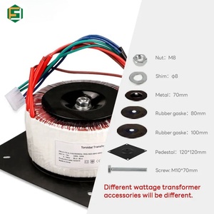 12V 24V 36V 48V 60V 72V 110V 120V 127V 220V 230V 240V 380V tần số thấp hình xuyến cô lập điện biến áp - Product Image 2