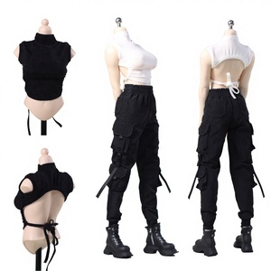 <span class=keywords><strong>Pantalon</strong></span> <span class=keywords><strong>cargo</strong></span> utilitaire sexy pour soldate, style tendance, échelle 1/6. - Product Image 1