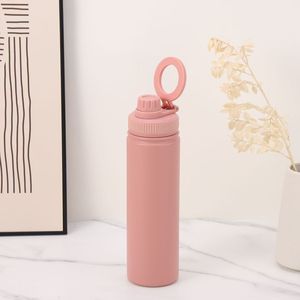 Logo personnalisable 18oz & 32oz Bouteille d'eau isolée à double paroi unique avec support de téléphone Gobelets en acier inoxydable - Product Image 1