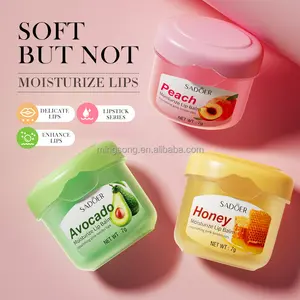 Oem Sadoer Private Label Honing Perzik Shea Boter Biologische Voedende Lippen Verzorging Anti Gekapte Winter Lippenbalsem