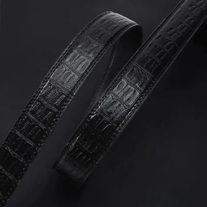 क्रॉस-बॉर्डर क्रोकोडाइल पैटर्न पुरुषों के शुद्ध काउहिट्स बेल्ट मिश्र धातु स्वचालित बकसुआ सरल सुरुचिपूर्ण जोकर डिजाइन स्पॉट - Product Image 6