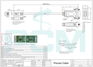 Mini <span class=keywords><strong>USB</strong></span> Nam để 9 pin D-Sub nữ RS232 nối tiếp cáp mở rộng FTDI chip FT232RL cho loa máy ảnh màn hình máy chiếu máy in - Product Image 6