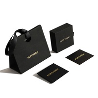 Boîte cadeau écologique personnalisée avec logo, en matériaux recyclés, faite à la main, pour bijoux, collier, bracelet, bagues, boîte à bijoux en papier kraft