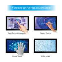 Función personalizada Panel táctil LCD de 8 pulgadas Panel de pantalla táctil capacitiva multitáctil Pantalla táctil PCAP con interfaz en serie
