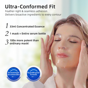 OEM New hoạt tính sinh học collagen đôi buồng chống lão hóa khuôn mặt tấm nask qua đêm làm săn chắc mặt nạ trên khuôn mặt tinh thể cho thủy tinh phát sáng da - Product Image 4