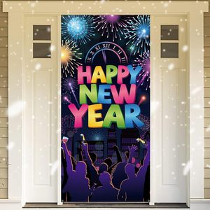 Copriporta per <span class=keywords><strong>Capodanno</strong></span> con Champagne, Scatola Regalo per la Vigilia di <span class=keywords><strong>Capodanno</strong></span>, Striscione per Porta, Banner Decorativi Personalizzabili - Product Image 4