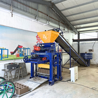 Machine à fabriquer des briques en béton QT4-35 pour le Népal, équipement de production de blocs creux, moule à blocs de ciment, pavé autobloquant