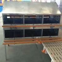 Nichoir ventilé pour volailles, boîte de ponte robuste en métal pour l'élevage de poulets en arrière-cour, usage commercial en poulailler