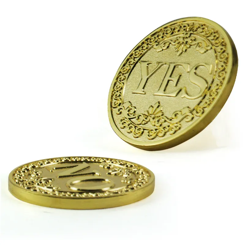 Designer Souvenir Metallkunst Hochzeit Erstellen Sie ich liebe dich glückliche Münzen