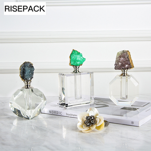 Bouteille d'huile de <span class=keywords><strong>parfum</strong></span> en cristal, 20 ml, bouteille de luxe avec emballage pour <span class=keywords><strong>parfum</strong></span>, agate blanche - Product Image 1