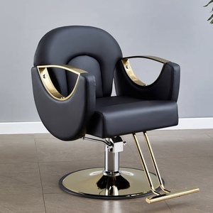 Zs Barbershop Chair Hair Salon Gold Stainless Steel Hair Perm Lift Chair Hair Stylist Cutting <b>Stool</b> - Product Image 4