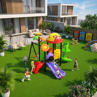 Ensemble balançoire et toboggan durable pour enfants, petite taille, équipement de jeu extérieur pour la maternelle et le jardin