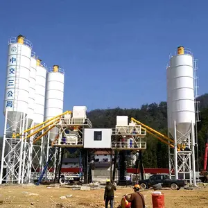 Hot Sale HZS25 To HZS300 Stationary SICOMA Mixer Machine Batching Plant Concrete Ready Mix Concrete Plant Italy