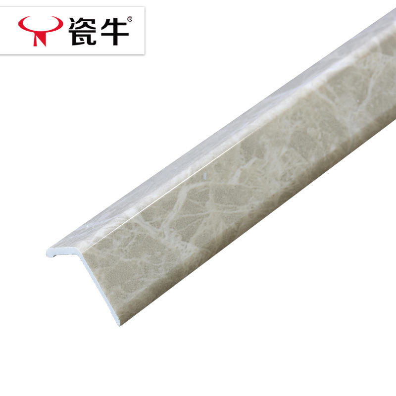 Porcelaine vache grise-2x2 bandes d'angle à angle droit