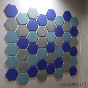 <span class=keywords><strong>Paneles</strong></span> acústicos para SALA DE meering, <span class=keywords><strong>paneles</strong></span> decorativos de fibra de poliéster 3D con absorción de sonido para pared y techo - Product Image 3