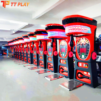 Machine de boxe à monnayeur très populaire avec affichage LED du score pour parcs d'attractions, salles de jeux et lieux de divertissement