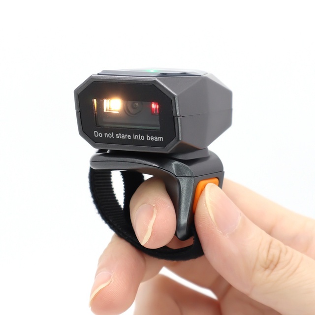 2026 New Lightweight Wearable Ring Barcode Scanner 2D QR Code Reader Wireless for Retail Courier Inventory GT-S101