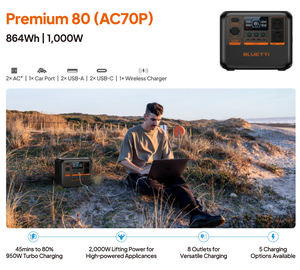 Generador Solar Portátil <span class=keywords><strong>Bluetti</strong></span> de 1000 W, 2000 W, 2700 Vatios, 3000 W, 110 V, 220 V con Batería en Stock para Exteriores en Almacenes de UE/AU/EE. UU./ZA/NG/BR - Product Image 5