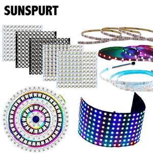 Tira de <span class=keywords><strong>Luz</strong></span> LED WS2812B de Color Mágico, 5mm, LED a Todo Color 5050 SMD300 CRI90 CE, Uso en Interiores, Controlador de Tira de <span class=keywords><strong>Luz</strong></span> Flexible con IC Integrado - Product Image 2