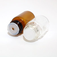 Botol Kaca Tester Parfum 1ml 2ml 3ml 5ml Botol Kaca Mini dengan Tutup Sekrup Pengurang Lubang Plastik Botol Kaca Kecil