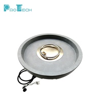 Brûleur à gaz rectangulaire en acier inoxydable pour foyer extérieur, kit de brûleur à gaz pour foyers de patio 10000-14999 BTU, écologique