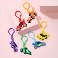 Porte-clés personnalisés en PVC souple fabriqués selon le procédé de moulage par injection de caoutchouc souple PVC, porte-clés en forme de voiture comme cadeaux promotionnels