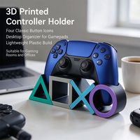 Supporto per Controller di Gioco Stampato in 3D Personalizzato, Design con Quattro Icone, Decorazione per Sala Giochi, Regalo
