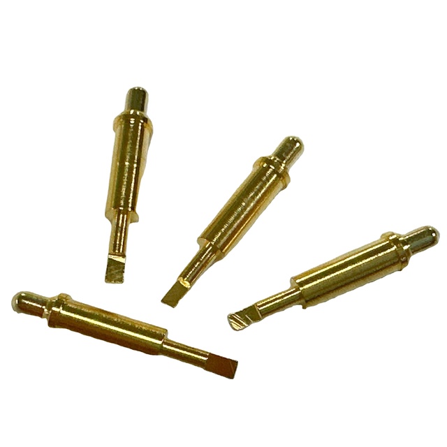 Slot-welded Gold-plated Brass Spring-loaded POGOPIN Connector