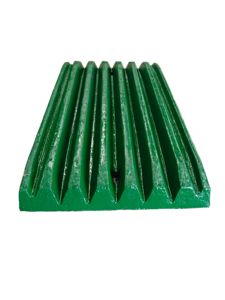 고 망간 강철 턱 플레이트 크러셔 부품 고정 및 이동식 Mn18Cr2 턱 플레이트 TIC 카바이드 삽입 주조 마모 부품 - Product Image 2