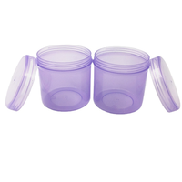 Fournisseur 100ml 160ml 250ml Récipient de pot de stockage de crème à vis en plastique PP de couleur personnalisée avec couvercle en plastique