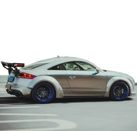 Runde nouveauté mise à niveau CT Style Kits de carrosserie larges pour Audi TT pièces pare-chocs avant roue sourcils lèvre avant lèvre arrière jupes latérales