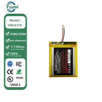 Batterie de remplacement au lithium-ion 3,8 V 4100 mAh pour terminal PDA HBL6310, compatible avec les appareils portables de la série I6310