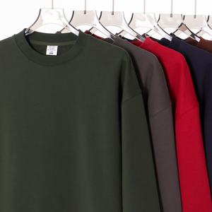 Vente en gros taille américaine de haute qualité logo personnalisé 260gsm impression unisexe automne blanc sweats à col rond - Product Image 4