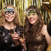 Lunettes de fête du Nouvel An 2027, lunettes scintillantes, Happy New Year, accessoires de photomaton, accessoires de costume pour le réveillon du Nouvel An