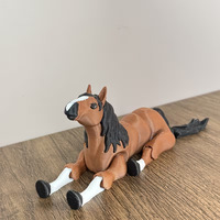 Éxito de Ventas Transfronterizo: Modelo de Coche Mustang Impreso en 3D a Escala 1:5, Juguete con Articulaciones Móviles, Adorno Artesanal, Regalo Creativo