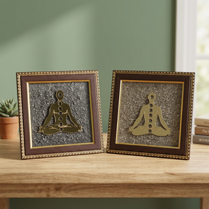 Cadre Bouddha Moderne en Pyrite – Artisanat Spirituel de Haute Qualité Fait Main pour la Décoration Intérieure, Cadeau, Vente en Gros - Product Image 4