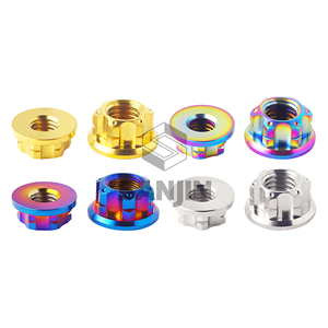 Tuercas de Rueda para Motocicleta Personalizadas de Latón con Recubrimiento de Zinc y Titanio de Alta Resistencia GR5 OEM M5-<span class=keywords><strong>M12</strong></span>, con Brida Hexagonal de 12 Puntas, para Ducati Retrofit - Product Image 5