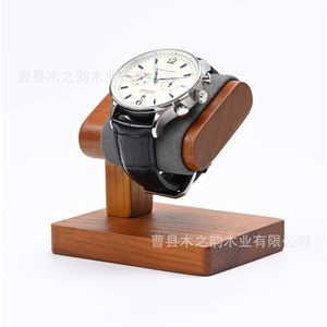 Solid Wood Watch Display <b>Stand</b> Single Piece Modern Simple Design Desktop Jewelry Storage Rack - Product Image 2
