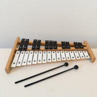Hot-selling Exquisite Xylophone Black-and-white Practical 27 Tone Glockenspiel