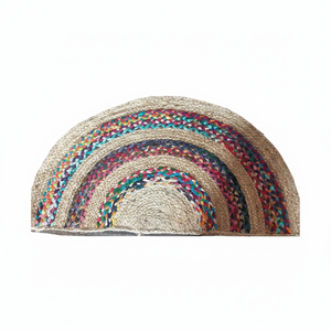 Alfombra Moderna Ecológica 100% Yute Sólido con Diseño Repetido en D, Hecha a Máquina, Antideslizante, de Pelo Medio, Lavable y Resistente a las Manchas para Decoración del Hogar - Product Image 2