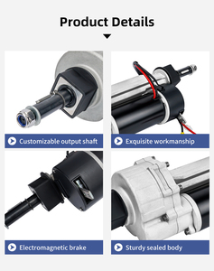 250W <span class=keywords><strong>24V</strong></span> 17.75:1 230rpm 490mm Golf giỏ hàng Xe tay ga di động DC động cơ Kit Xe điện transaxle - Product Image 5