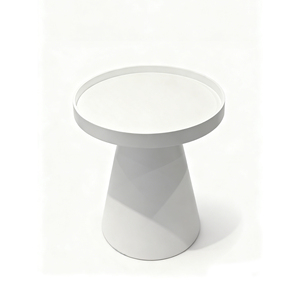 Tavolino da Caffè in Legno Bianco <span class=keywords><strong>per</strong></span> Arredamento Soggiorno, Portatile, Facile da Installare, Design Moderno e Minimalista, Opzioni di Dimensioni e Colori Disponibili - Product Image 4