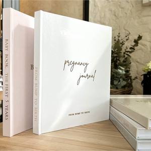 Journal de <span class=keywords><strong>grossesse</strong></span> Premium Livre bébé De la bosse à la naissance Livre de mémoire Premiers 5 ans Milestone Record Keepsake - Product Image 1