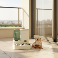 Distributeur automatique de nourriture et d'eau pour animaux de compagnie, double fonction, bol pour nourriture et eau pour chats et chiens, tout en un, accessoires d'alimentation pour animaux