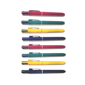 ปากกาลูกลื่นของขวัญเครื่องเขียนโรงเรียนขายส่ง 4 in 1 หลายสี ปากกาพลาสติกพร้อมโลโก้สั่งทำ - Product Image 3