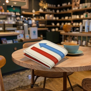 Cartera Corta de Cuero Genuino para Hombre con Protección RFID, Monedero con Cremallera, Forro de Poliéster, Cierre Abierto, Portátil, para Reuniones - Product Image 5